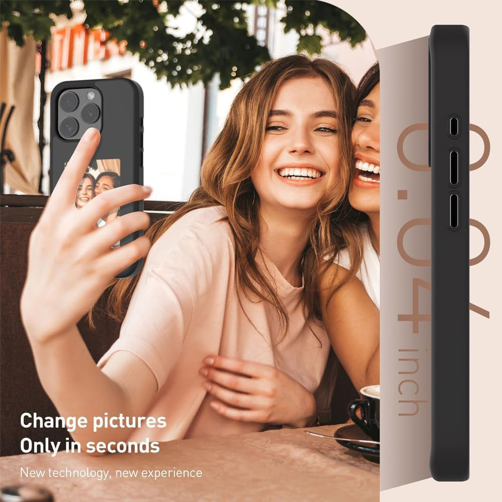 Husa de protectie Techsuit SmartScreen NFC compatibil cu iPhone 15 Pro, Negru