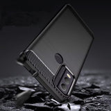 Husa de protectie Techsuit Carbon Silicone compatibil cu Nokia C22, Negru