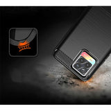 Husa de protectie Techsuit Carbon Silicone compatibil cu Realme 8 4G / 8 Pro 4G, Negru