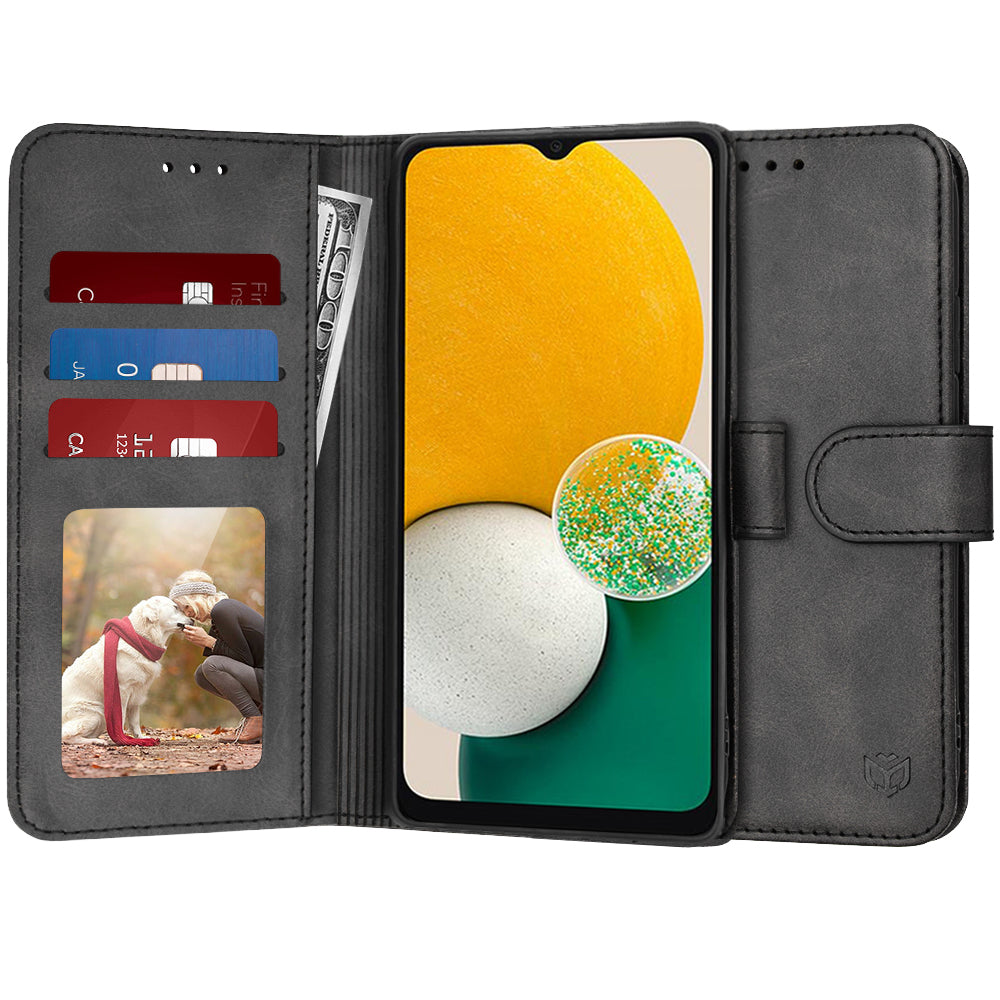 Husa de protectie Techsuit Diary Book compatibil cu Samsung Galaxy A13 5G / A04S, Negru