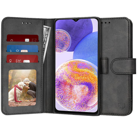 Husa de protectie Techsuit Diary Book compatibil cu Samsung Galaxy A23 4G / A23 5G, Negru