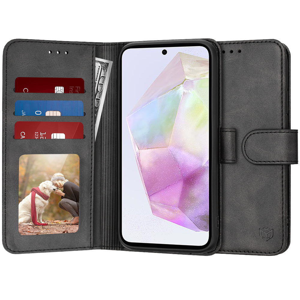 Husa de protectie Techsuit Diary Book compatibil cu Samsung Galaxy A35 5G, Negru