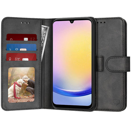 Husa de protectie Techsuit Diary Book compatibil cu Samsung Galaxy A25 5G, Negru