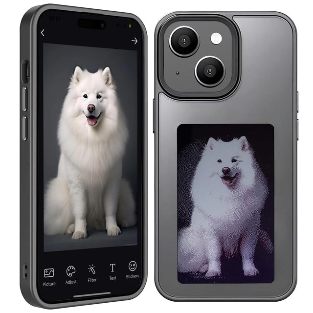 Husa de protectie Techsuit SmartScreen NFC compatibil cu iPhone 15, Negru