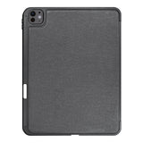 Husa de protectie tableta Techsuit KeyTab Pro + Screen Protector (with RGB Wireless Keyboard/Stylus Pen Holder) compatibil cu iPad Pro 13 (2024) / iPad Pro 13 (2025) - Black