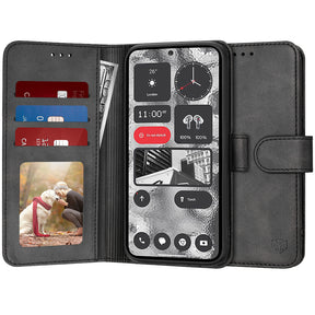 Husa de protectie Techsuit Diary Book compatibil cu Nothing Phone (2), Negru