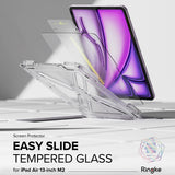 Husa de protectie tableta Ringke Easy Slide Tempered Glass compatibil cu iPad Air 13 (2024) / Air 13 (2025) / Air 13 (2026), Transparent