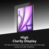 Husa de protectie tableta Ringke Easy Slide Tempered Glass compatibil cu iPad Air 11 (2024) / Air 11 (2025) / Air 11 (2026), Transparent