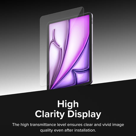 Husa de protectie tableta Ringke Easy Slide Tempered Glass compatibil cu iPad Air 11 (2024) / Air 11 (2025) / Air 11 (2026), Transparent