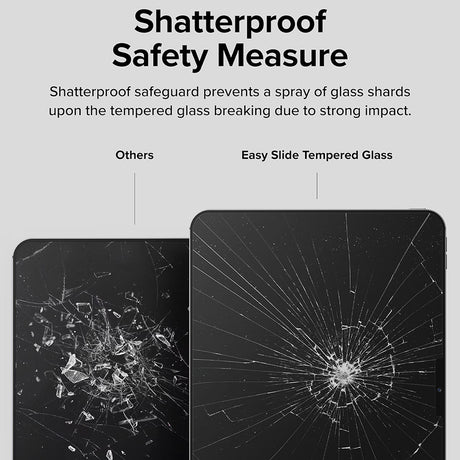 Husa de protectie tableta Ringke Easy Slide Tempered Glass compatibil cu iPad Pro 11 (2024) / iPad Pro 11 (2025), Transparent