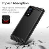 Husa de protectie Techsuit Carbon Silicone compatibil cu OnePlus Nord 2 5G, Negru