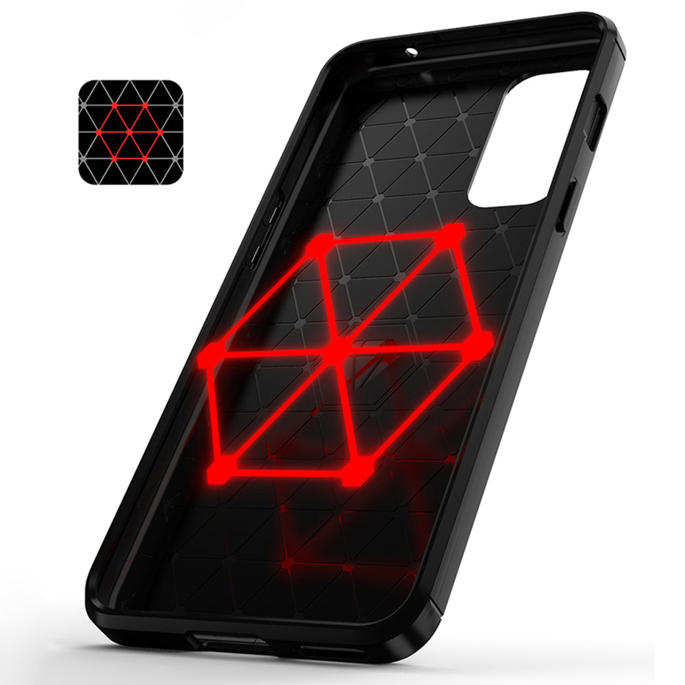 Husa de protectie Techsuit Carbon Silicone compatibil cu OnePlus Nord 2 5G, Negru