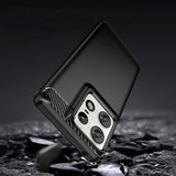 Husa de protectie Techsuit Carbon Silicone compatibil cu Motorola Edge 50 Ultra, Albastru