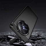 Husa de protectie Techsuit Carbon Silicone compatibil cu Realme 12 / 12x, Albastru