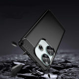 Husa de protectie Techsuit Carbon Silicone compatibil cu Xiaomi Poco F6, Negru