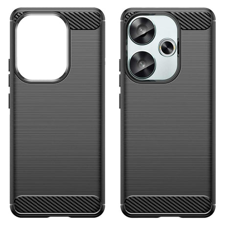 Husa de protectie Techsuit Carbon Silicone compatibil cu Xiaomi Poco F6, Negru