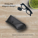 Techsuit Glasses Case (ETPU3), Eco Leather, 167 x 70 x 40mm, Roz
