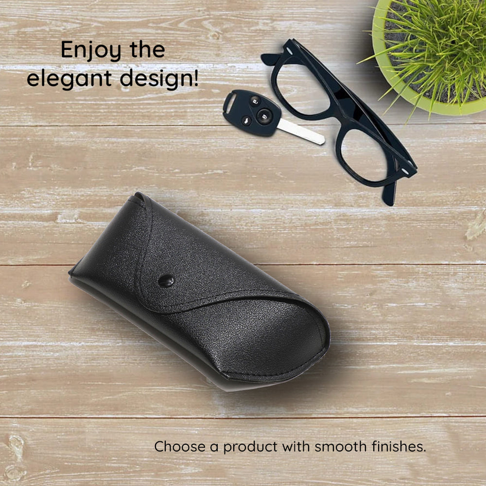 Techsuit Glasses Case (ETPU2), Eco Leather, 167 x 70 x 40mm, Maro