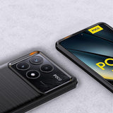 Husa de protectie Techsuit Carbon Silicone compatibil cu Xiaomi Poco F6 Pro, Negru