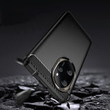 Husa de protectie Techsuit Carbon Silicone compatibil cu Honor 200, Negru