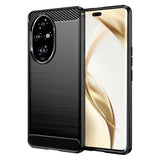 Husa de protectie Techsuit Carbon Silicone compatibil cu Honor 200 Pro, Negru