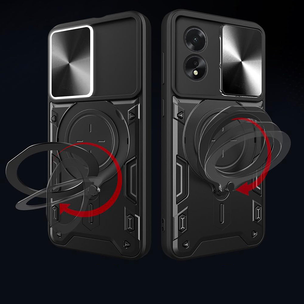 Husa de protectie Techsuit CamGuard Pro compatibil cu Oppo A60 4G, Roz Auriu