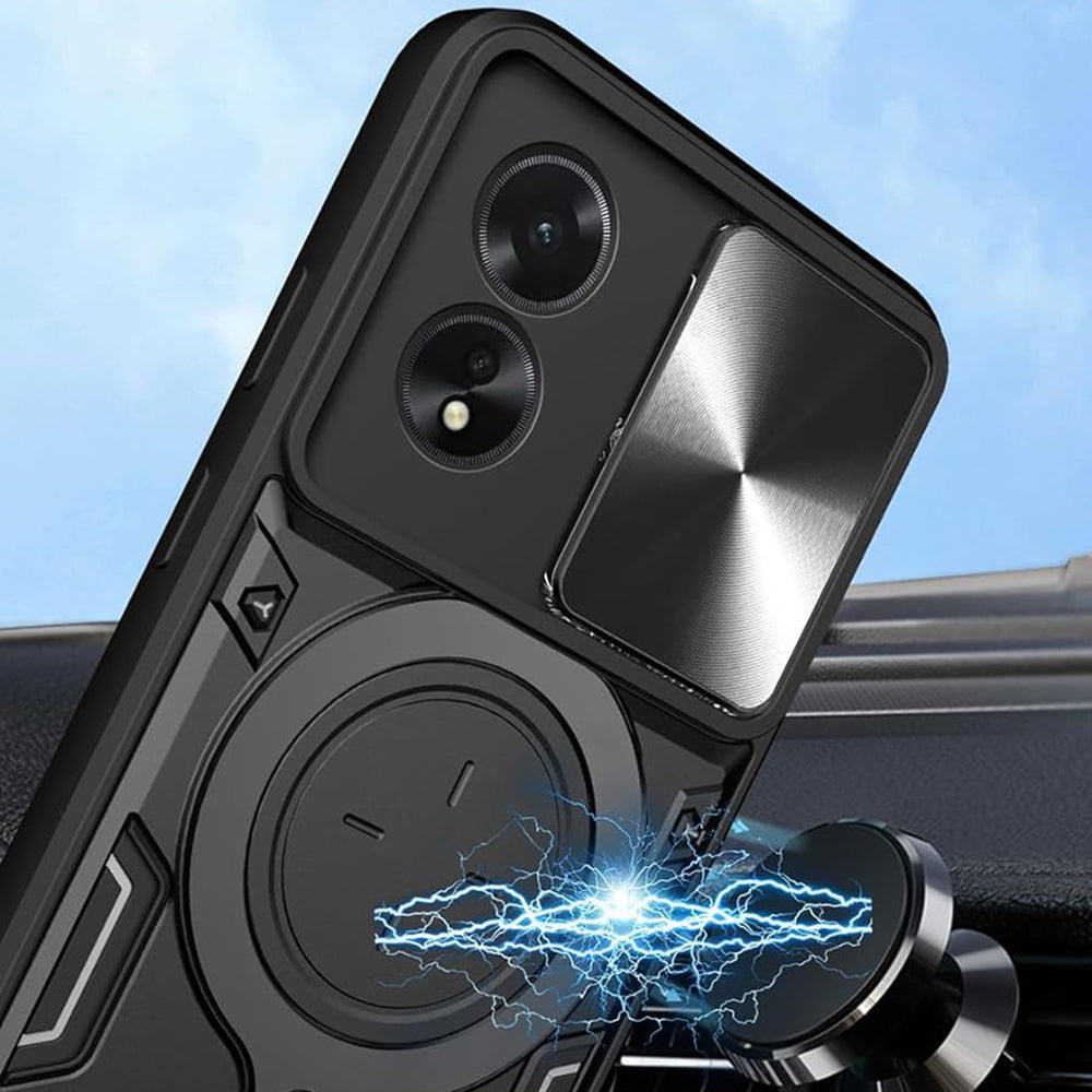 Husa de protectie Techsuit CamGuard Pro compatibil cu Oppo A60 4G, Roz Auriu
