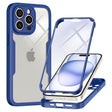 Folie de protectie Techsuit ColorVerse 360 Series + compatibil cu iPhone 15 Pro Max, Albastru