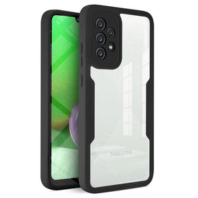 Folie de protectie Techsuit ColorVerse 360 Series + compatibil cu Samsung Galaxy A52 4G / A52 5G / A52s 5G, Negru
