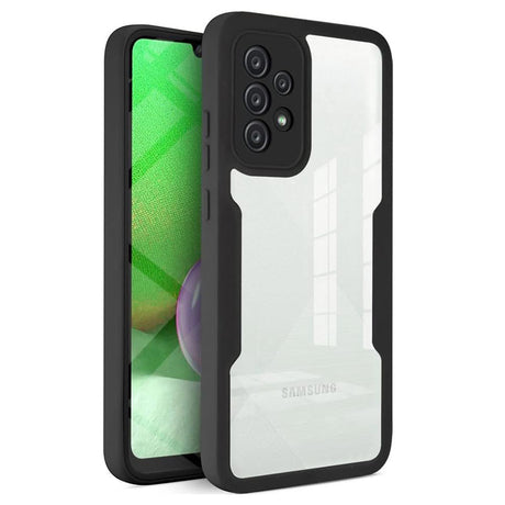 Folie de protectie Techsuit ColorVerse 360 Series + compatibil cu Samsung Galaxy A52 4G / A52 5G / A52s 5G, Negru