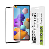 Folie de protectie Techsuit 111D Full Cover / Full Glue Glass compatibil cu Samsung Galaxy A21s / A21, Negru
