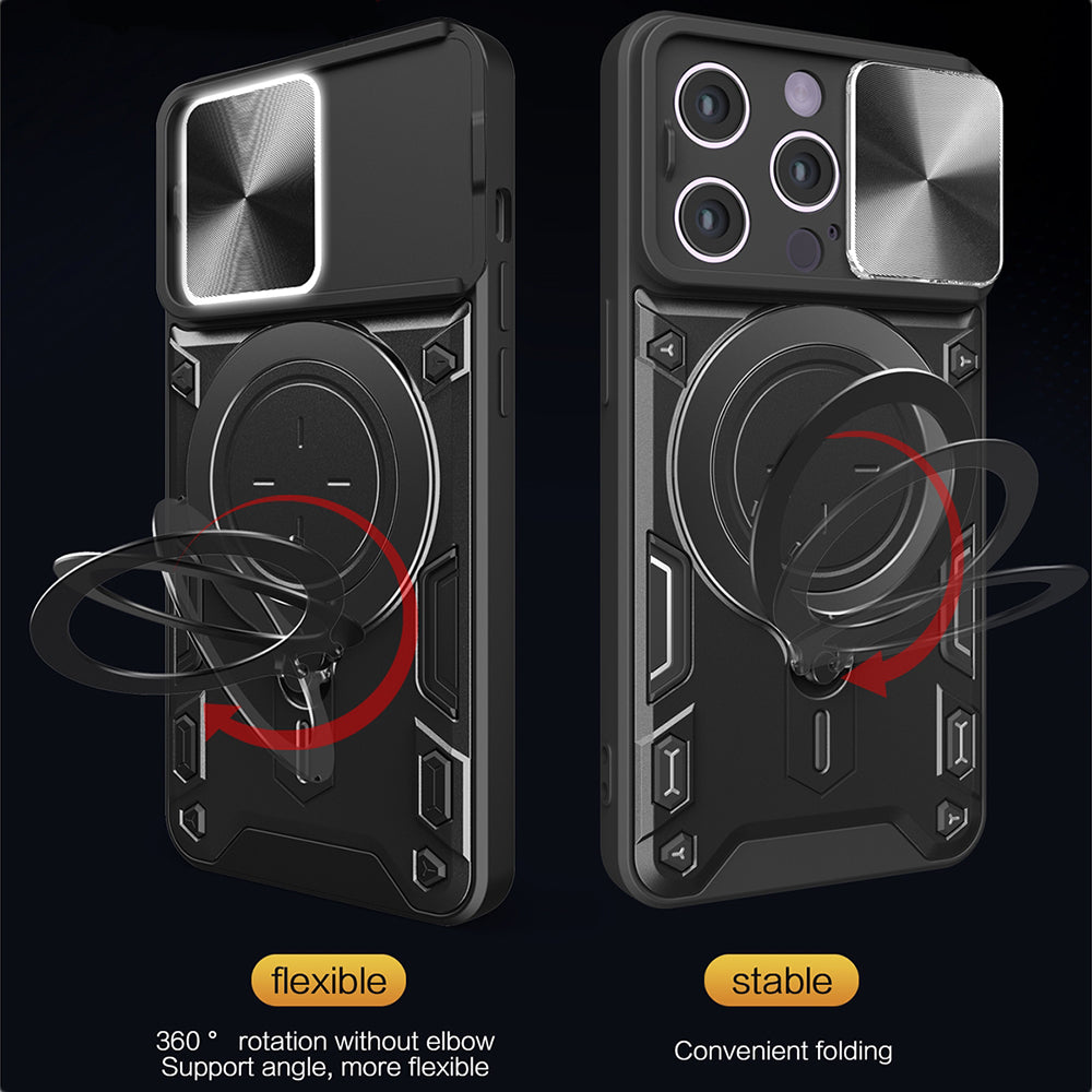 Husa de protectie Techsuit CamGuard Pro compatibil cu iPhone 16 Pro, Roz Auriu