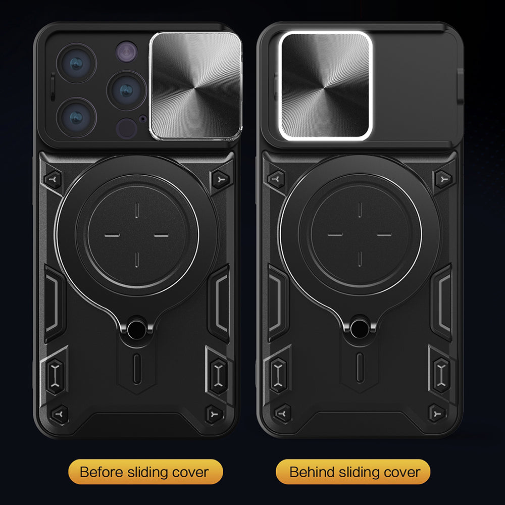 Husa de protectie Techsuit CamGuard Pro compatibil cu iPhone 16 Pro, Roz Auriu