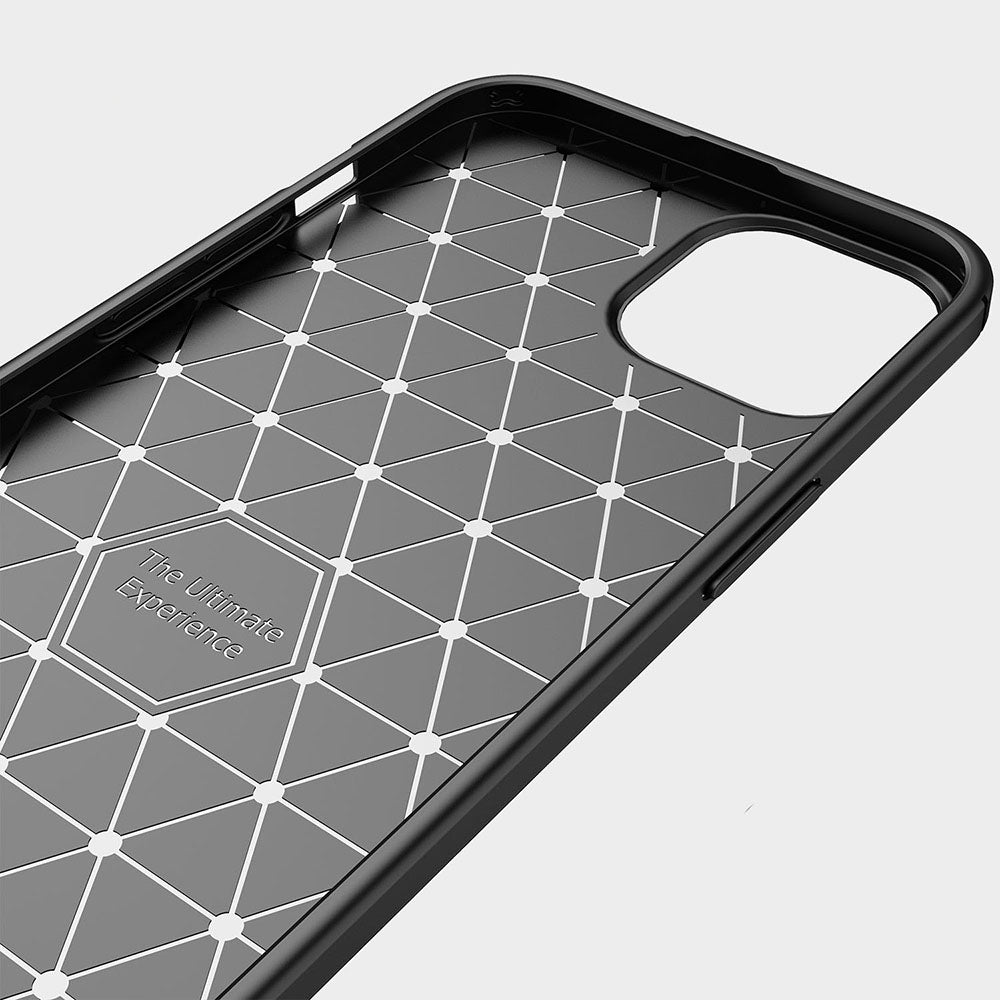Husa de protectie Techsuit Carbon Silicone compatibil cu iPhone 13 Pro, Negru
