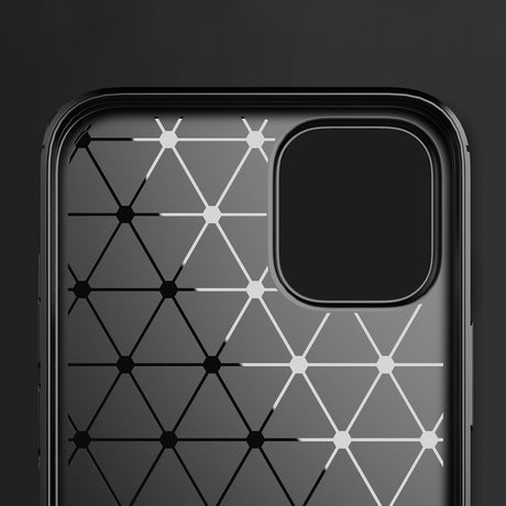Husa de protectie Techsuit Carbon Silicone compatibil cu iPhone 13, Negru
