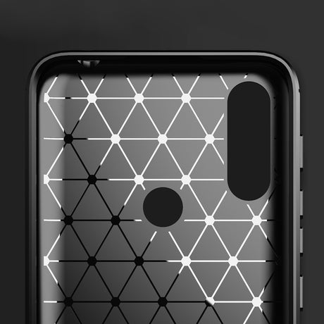 Husa de protectie Techsuit Carbon Silicone compatibil cu Motorola Moto E7 Power / Moto E7i Power, Negru