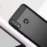 Husa de protectie Techsuit Carbon Silicone compatibil cu Motorola Moto E7 Power / Moto E7i Power, Negru