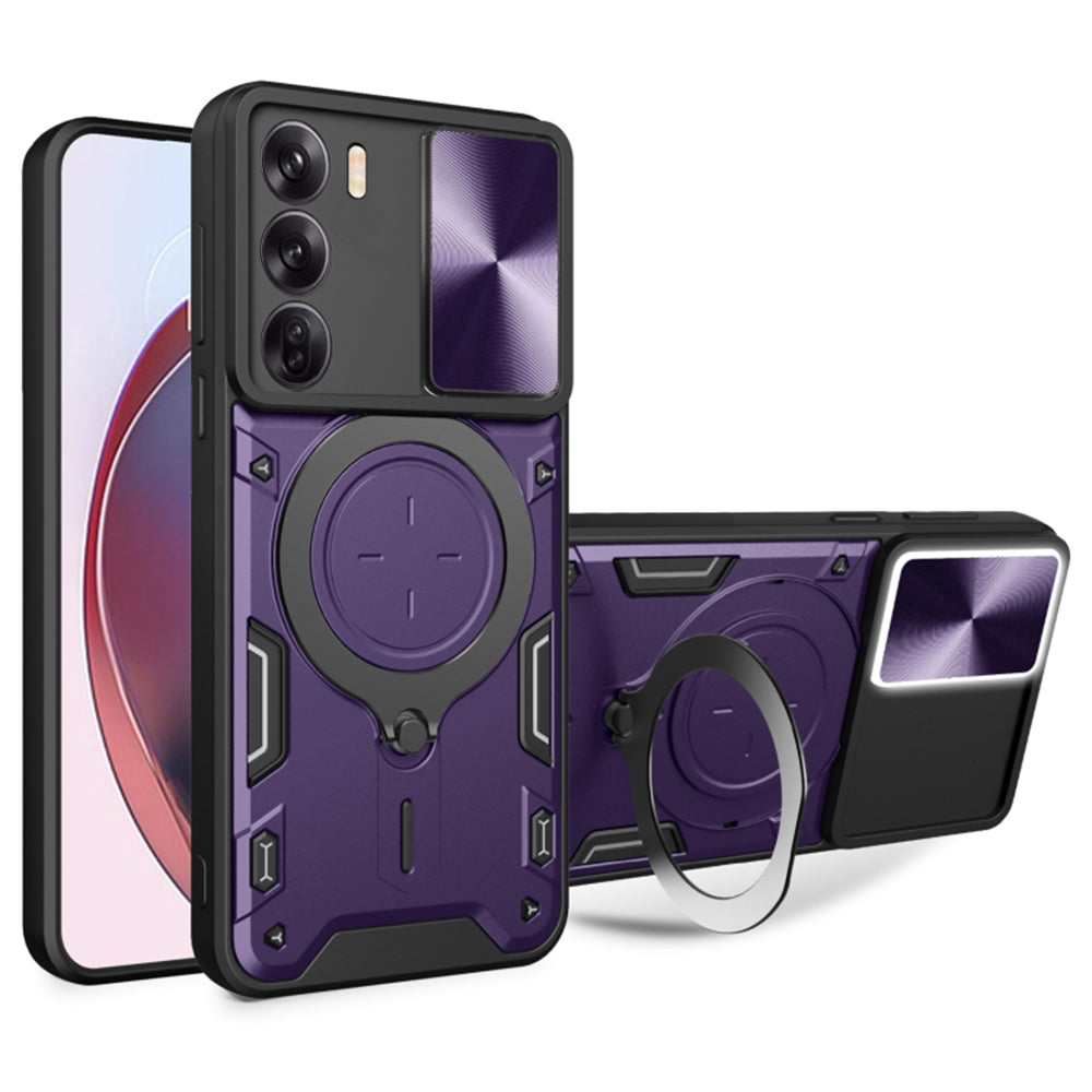 Husa de protectie Techsuit CamGuard Pro compatibil cu Oppo Reno12, Mov