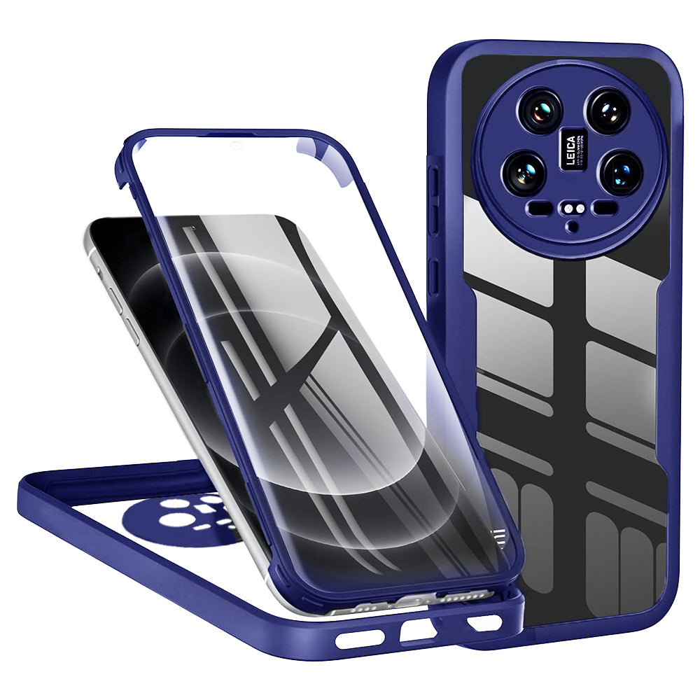 Folie de protectie Techsuit ColorVerse 360 Series + compatibil cu Xiaomi 14 Ultra, Albastru