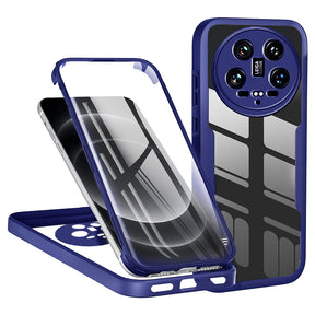 Folie de protectie Techsuit ColorVerse 360 Series + compatibil cu Xiaomi 14 Ultra, Albastru