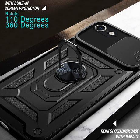 Husa de protectie Techsuit CamShield Series compatibil cu iPhone 16e / iPhone 17e, Albastru