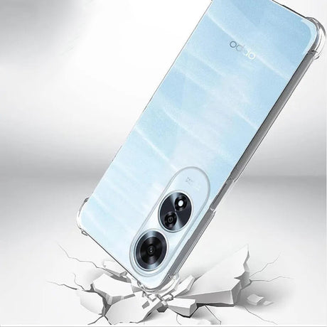 Husa de protectie Techsuit Shockproof Clear Silicone compatibil cu Oppo A60 4G, Transparent