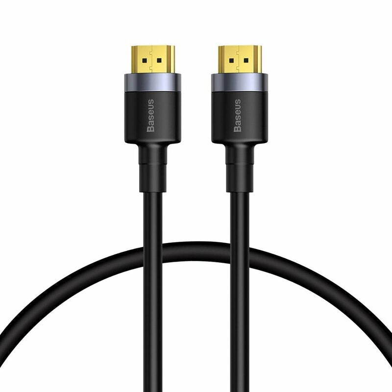 Adaptor Baseus Video Cable Cafule (CADKLF-E01), HDMI to HDMI, 4K, 60Hz, 18Gbps, 1m, Negru