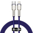 Cablu Baseus Cafule Series Metal (CATLJK-A05), Type-C to Lightning, Fast Charging PD20W, 480Mbps, 2.4A, 1m, Mov