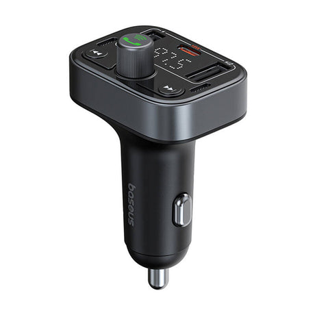 Gadget Baseus FM Modulator and Car Charger S-09 Pro (C10762200113-00), 2x USB, Type-C, Bluetooth 5.3, Digital Display, Negru