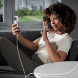 Incarcator ESR Mini Magnetic Wireless HaloLock Qi2, MagSafe Compatible, 15W, with Type-C Cable, 1.5m, Argintiu