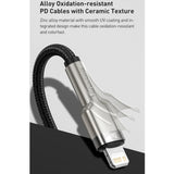 Cablu Baseus Cafule Series Metal (CATLJK-B05), Type-C to Lightning, 20W, 2m, Mov