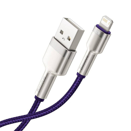 Cablu Baseus Cafule Series Metal (CALJK-A05), USB to Lightning, 2.4A, 480Mbps, 1m, Mov