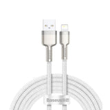 Cablu Baseus Cafule (CALJK-B02), USB-Lightning, 2.4A, 2m, Alb