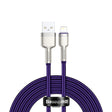 Cablu Baseus Cafule Series Metal (CALJK-B05), USB to Lightning 2.4A, 2m, Mov